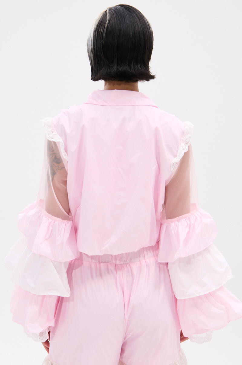 CANDY LACE TRIM WINDBREAKER