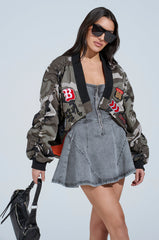 ON THE RUN CAMO SHRUG