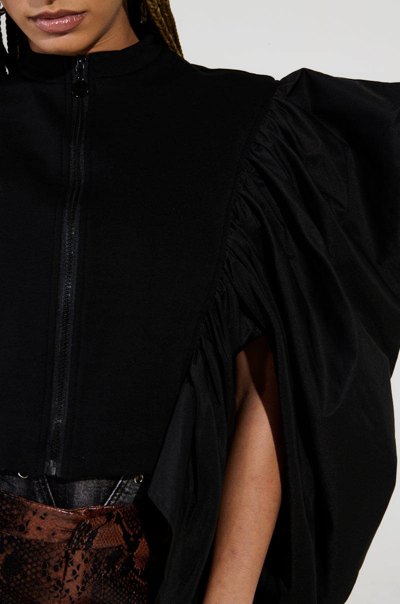 NOUVEAU RICHE EXAGGERATED SLEEVE BOMBER