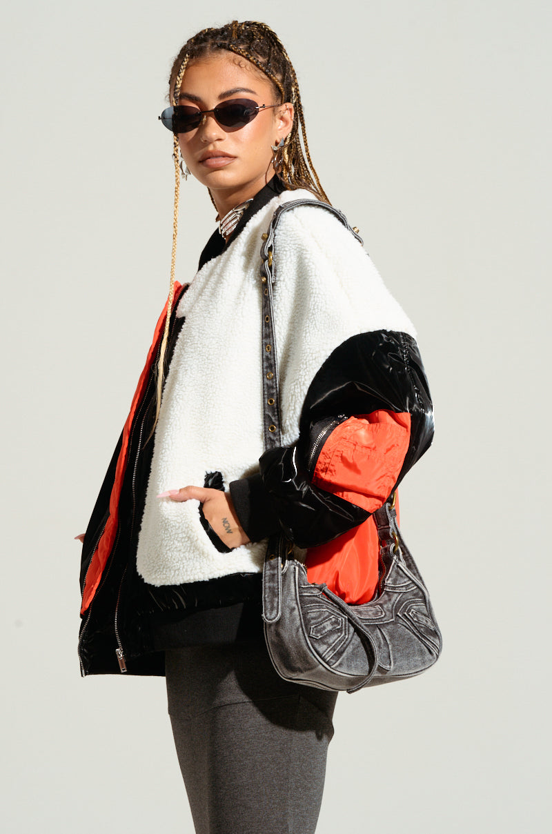 LENNIE MIXED MEDIA BOMBER