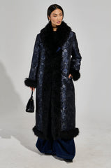 WILD CARD BROCADE TRENCH COAT