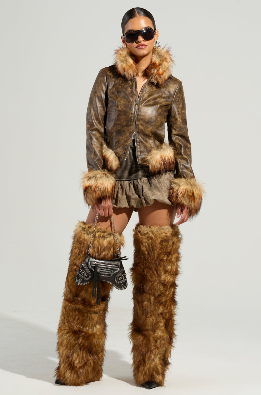 DOWN BAD FUR TRIM MOTO