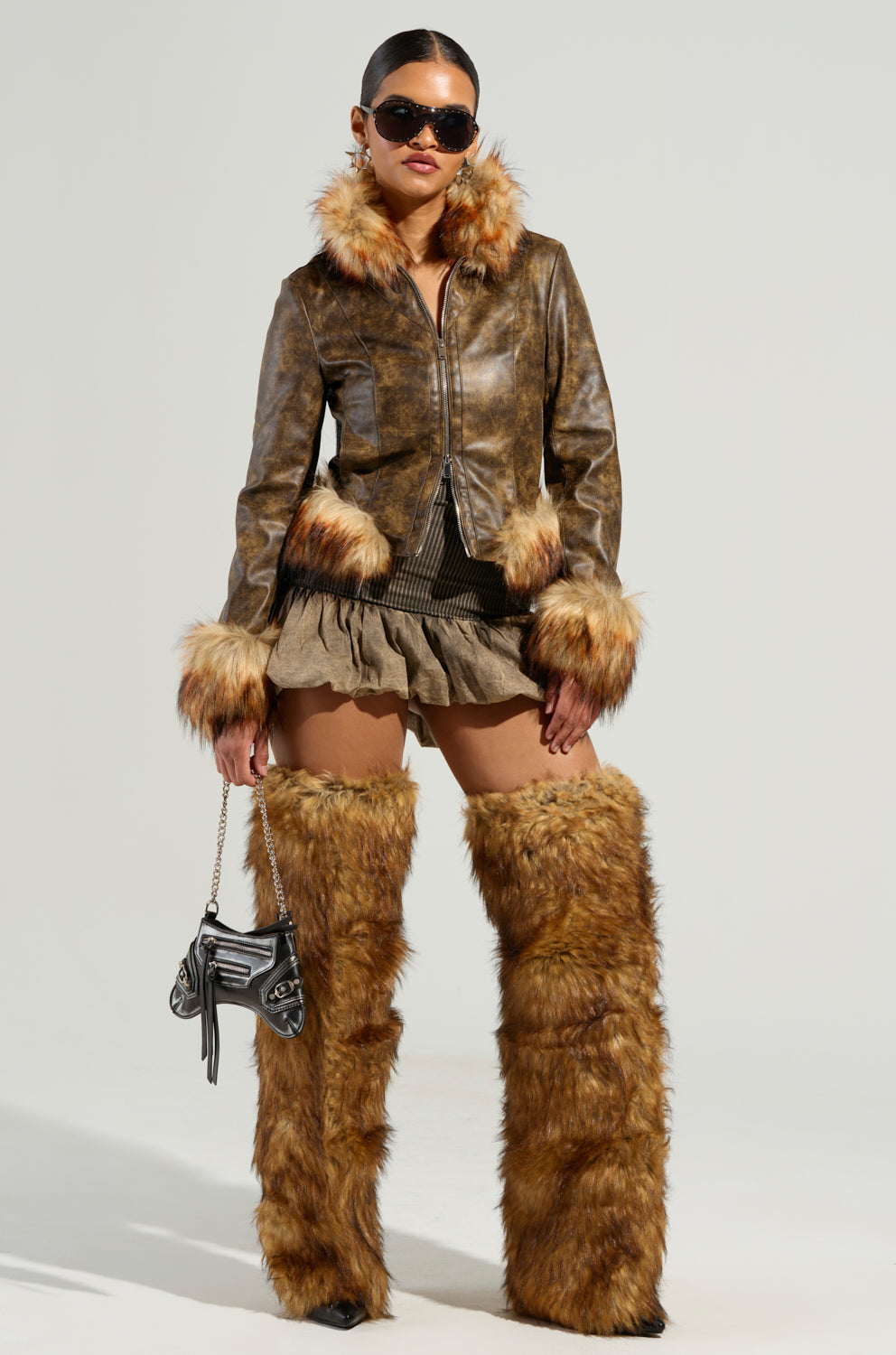 DOWN BAD FUR TRIM MOTO