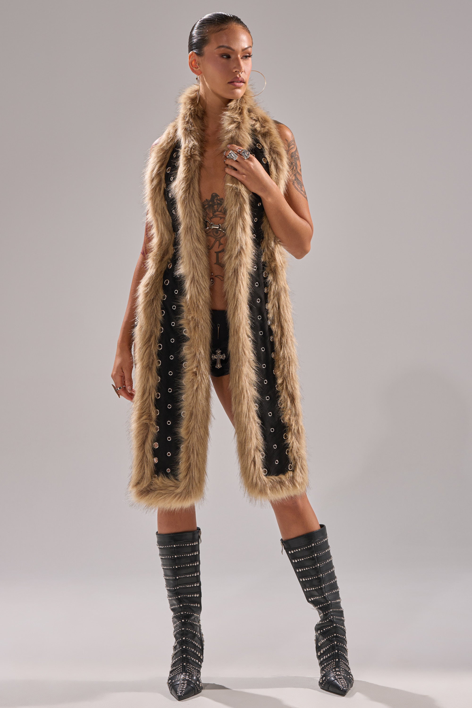 ICY HOT FUR BRALETTE