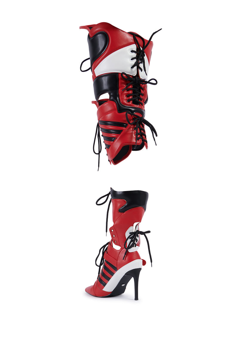 AZALEA WANG KANEY RED SPORT 2-1 BOOT