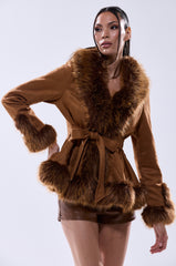 SUEDE KENZY FUR TRIM MOTO