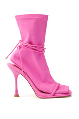 AZALEA WANG KOHINOOR PINK BOOTIE STILETTO
