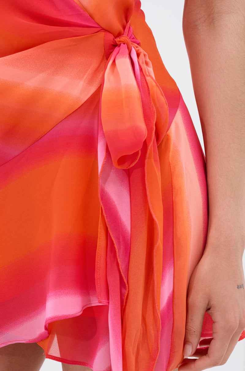 ROXANNE PRINTED MINI DRESS