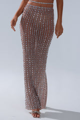 ALL THE SHINE RHINESTONE MAXI SKIRT