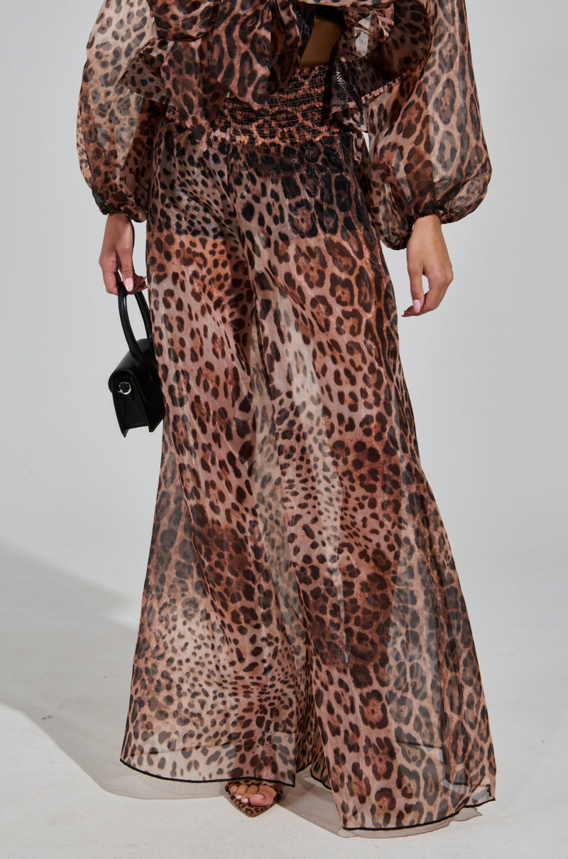 CHEETAH GIRL PALAZZO PANT