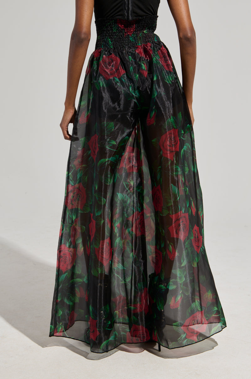 I WISH YOU ROSES PALAZZO PANT