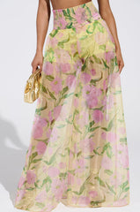 FLOWER POWER WIDE LEG PALAZZO PANT