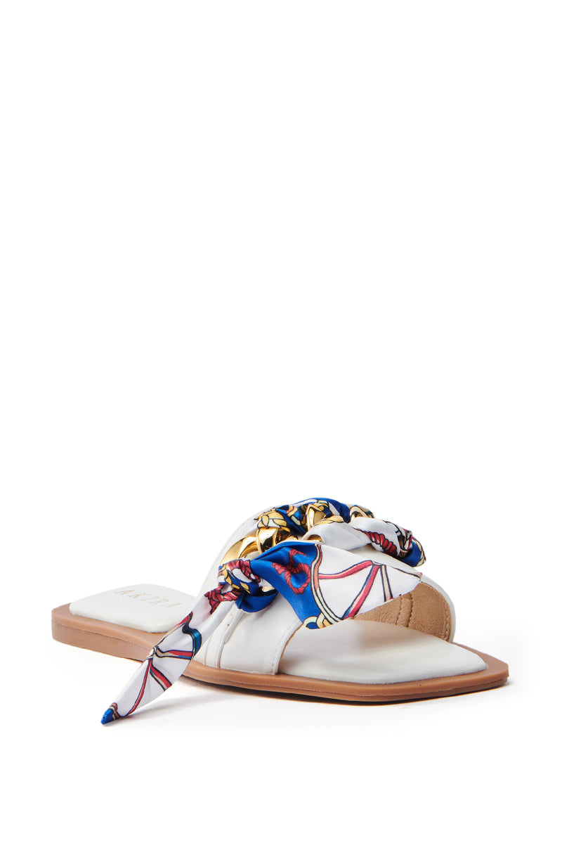 AKIRA LORCAN WHITE SANDAL