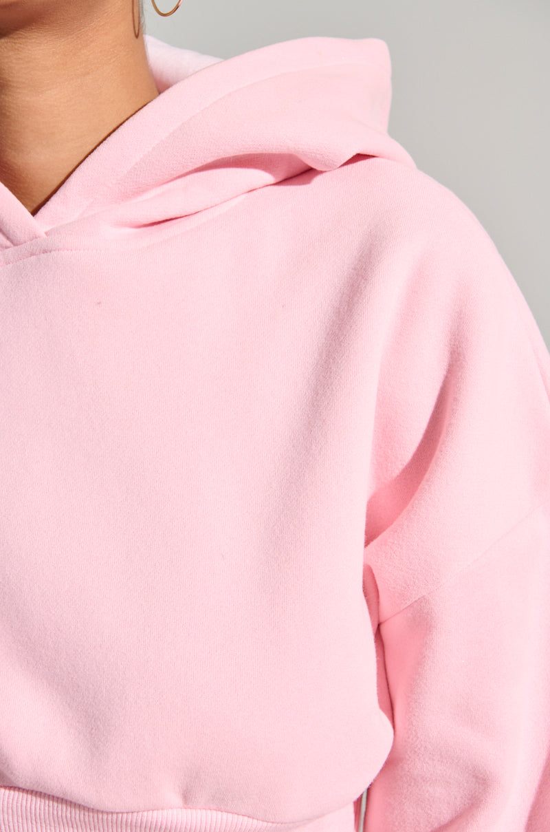 LOVER CROPPED HOODIE