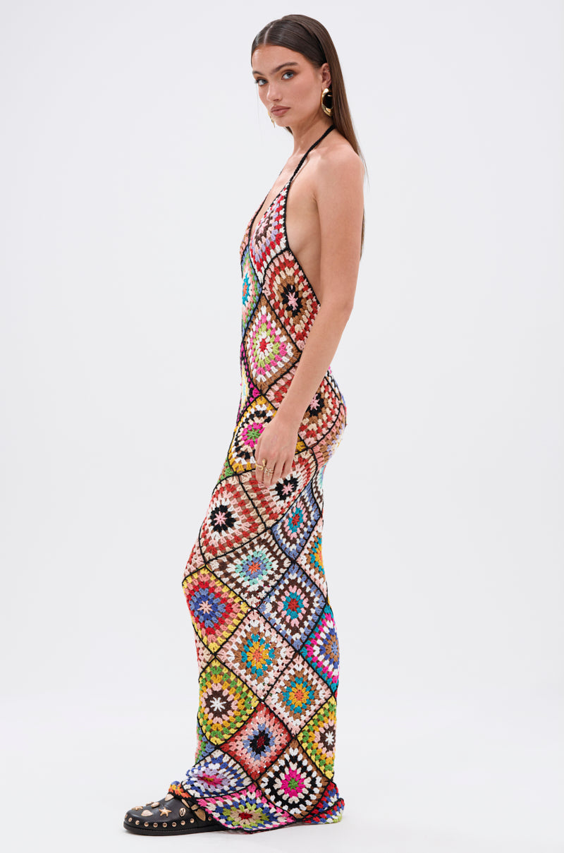DONT LET ME GO CROCHET MAXI DRESS