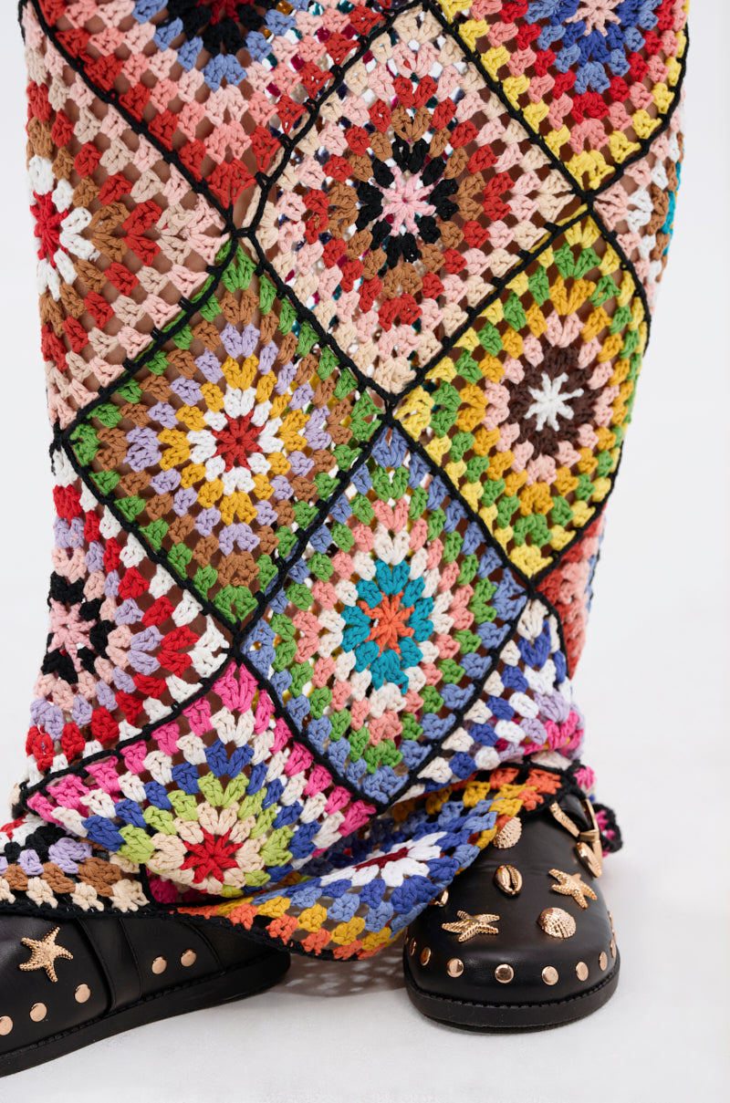 DONT LET ME GO CROCHET MAXI DRESS