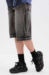 AZALEA WANG MAGNES BLACK KEYBOARD DETAIL SNEAKER