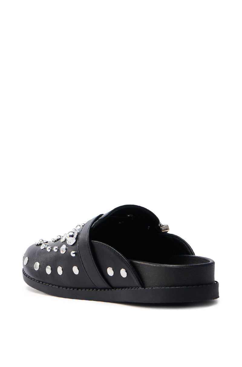 AZALEA WANG MAULDIN HARDWARE EMBELLISHED CLOG IN BLACK
