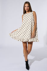COVERED IN BOWS MINI DRESS