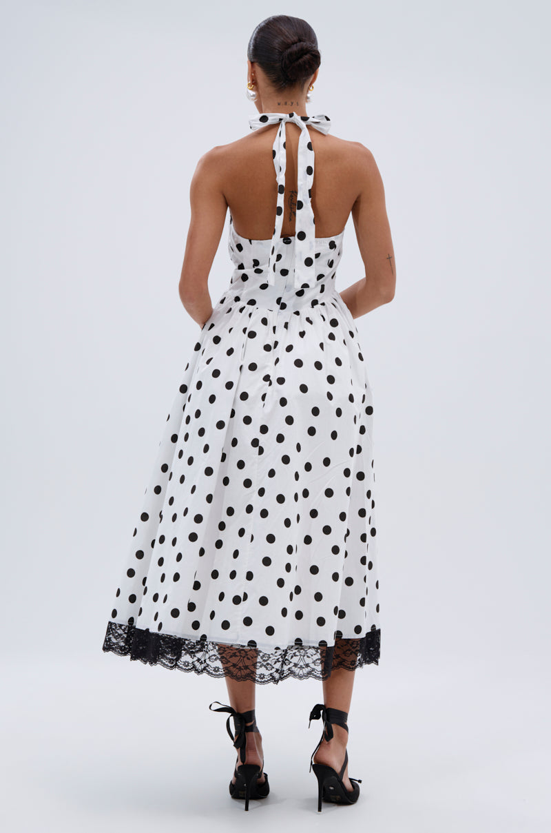 DOLLY POLKA DOT MIDI DRESS