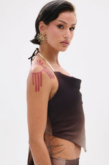 OUT FOR THE NIGHT HALTER TOP