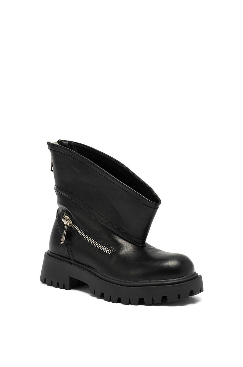 AZALEA WANG MOHSEN BLACK COMBAT BOOTIE