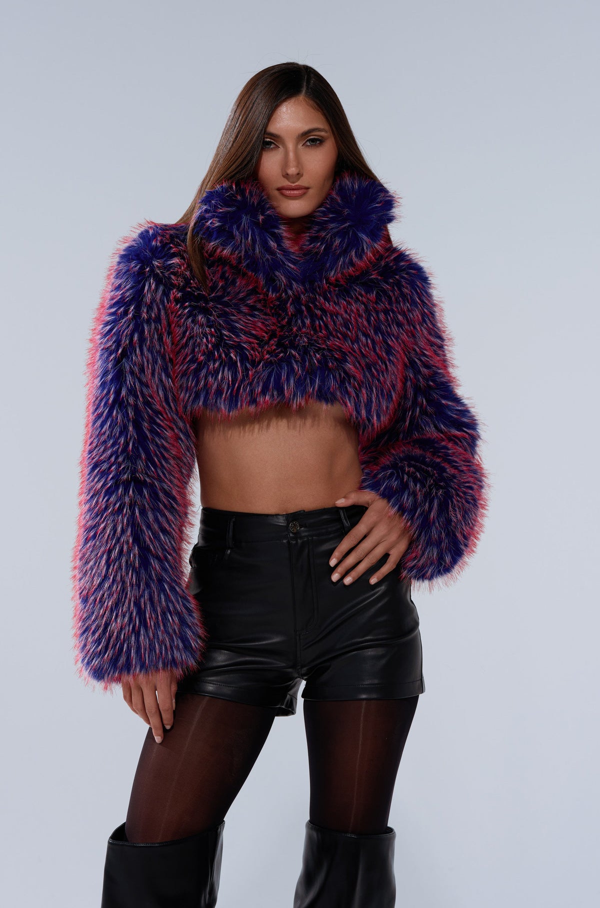 NELLIE FAUX FUR BOLERO