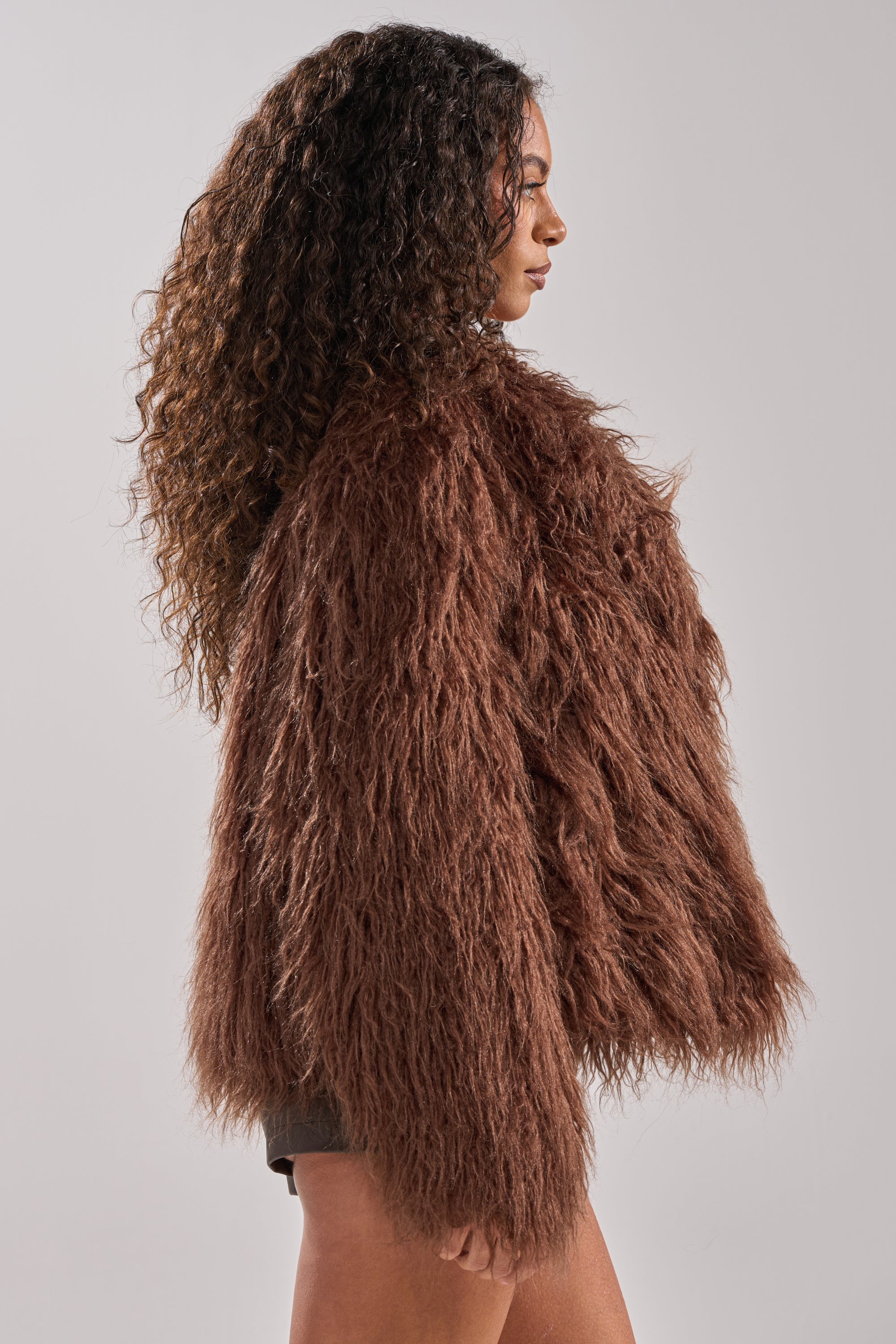 SHORT N SWEET FAUX FUR COAT