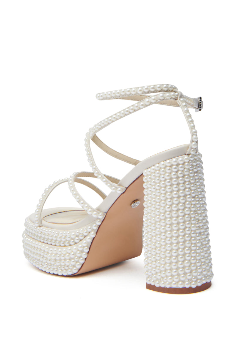 AZALEA WANG NIYA IVORY PEARL SANDAL