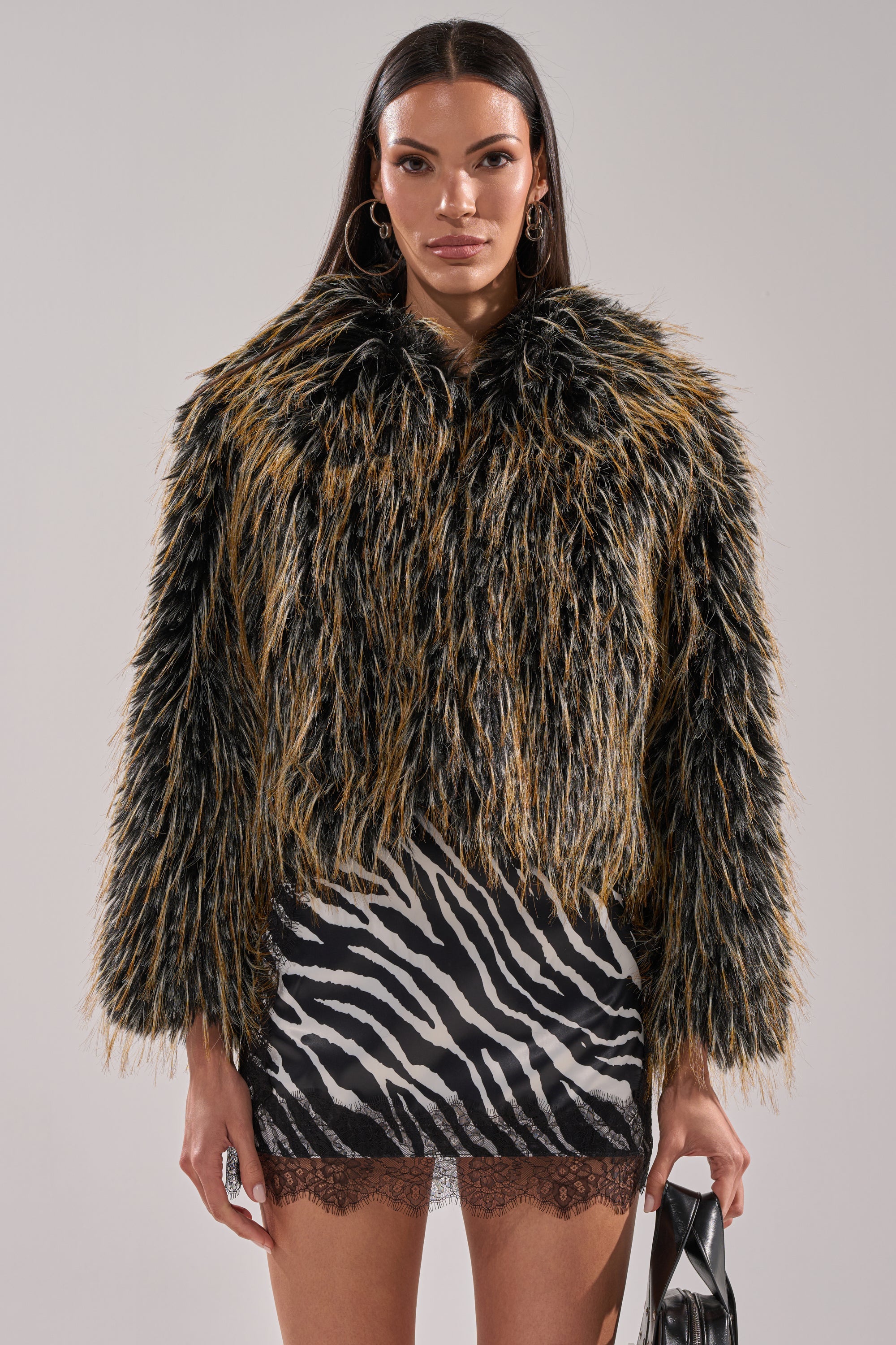 JUPITER FAUX FUR COAT