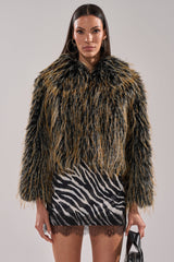 JUPITER FAUX FUR COAT
