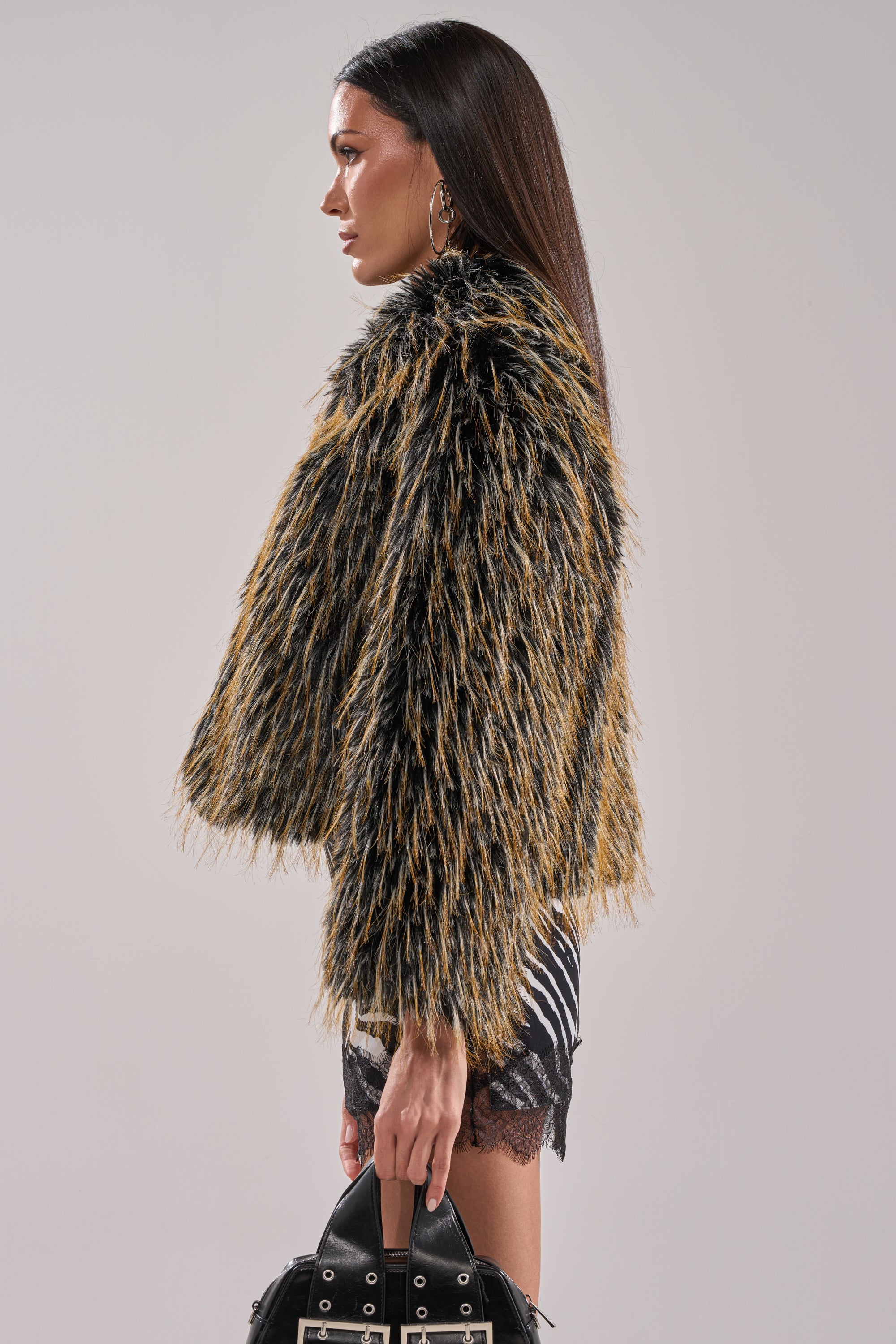 JUPITER FAUX FUR COAT
