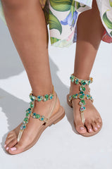 AKIRA OBELIA TAN FLAT SANDAL