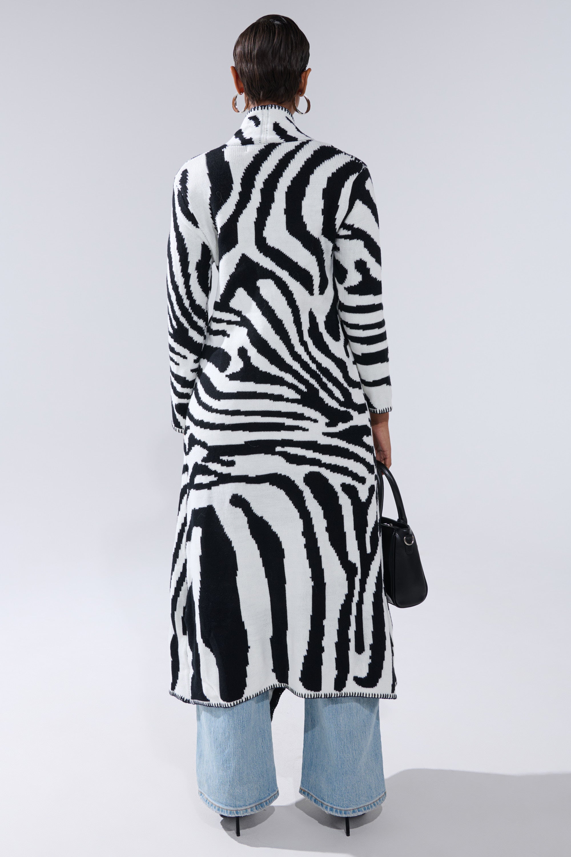 THE RICH BITCH IS HERE LONG CARDIGAN