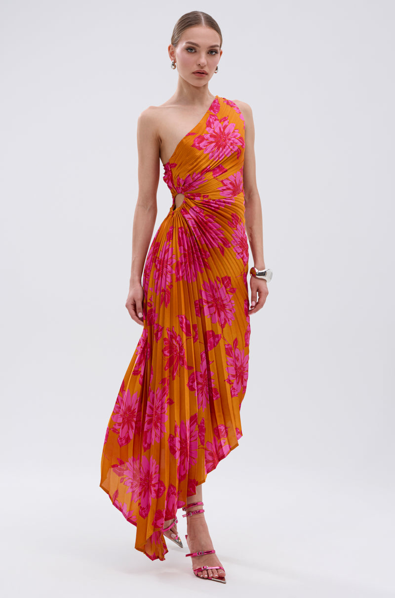 RADIANT ENERGY PRINTED MIDI DRESS