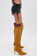 DESERT TIME FAUX LEATHER HOT SHORT