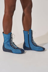 AZALEA WANG PASSER NAVY FLAT SNEAKER