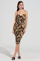 MY DARLIN MESH MIDI DRESS