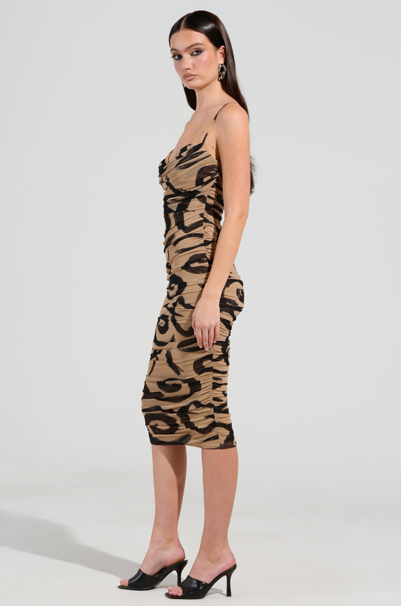 MY DARLIN MESH MIDI DRESS