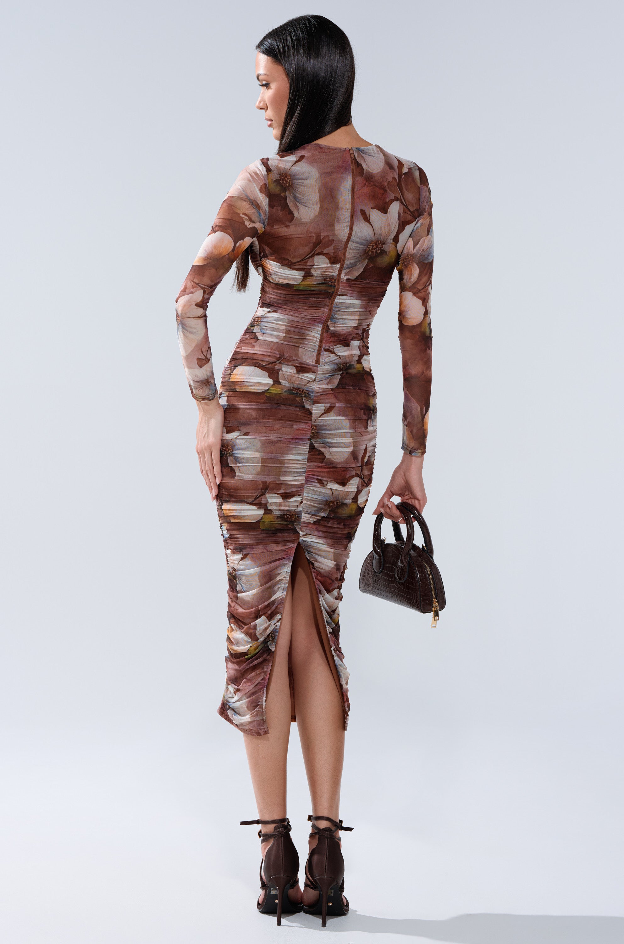 FELT CUTE PRINTED MIDI DRESS