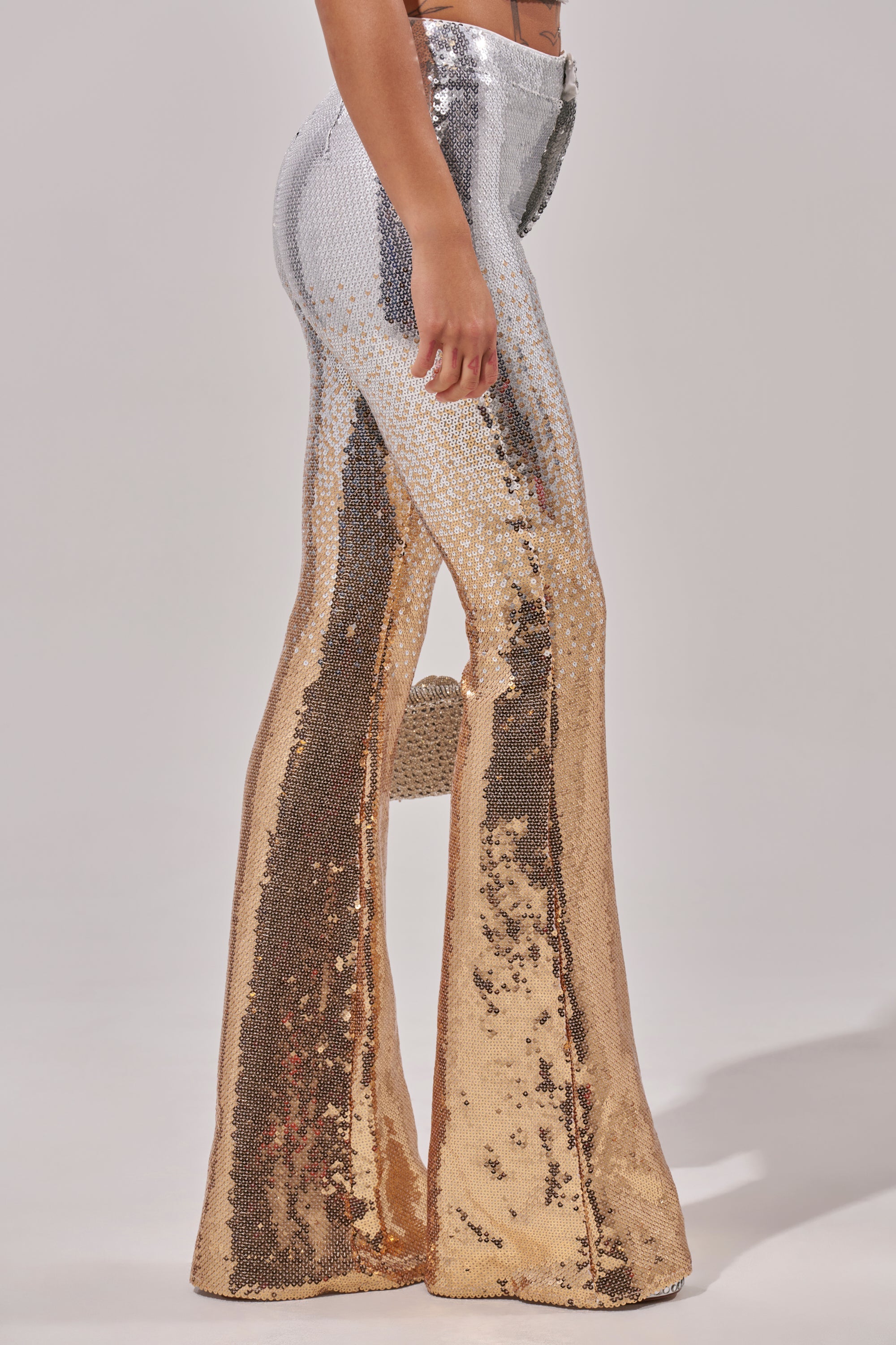 GALAXY OMBRE SEQUIN FLARE PANT