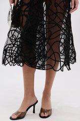 AKIRA RAYA BLACK PVC CHUNKY HEEL SANDAL