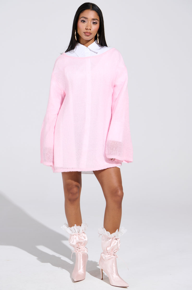 BE READY IN 5 SWEATER DRESS