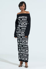 WHATEVER YOU WANT KNIT MAXI DRESS