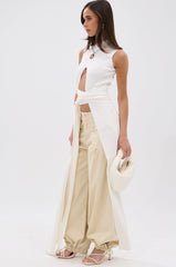 OVER THE TOP CUTOUT SWEATER