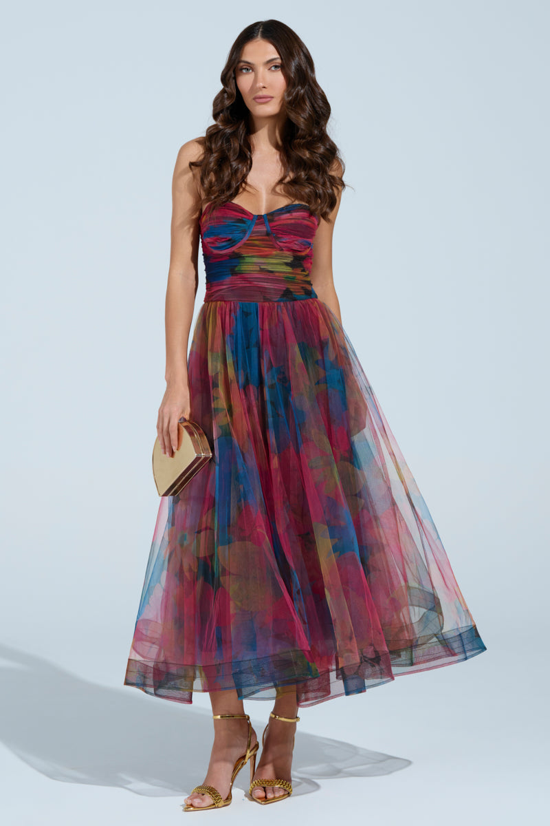 MEGAN STRAPLESS MAXI DRESS