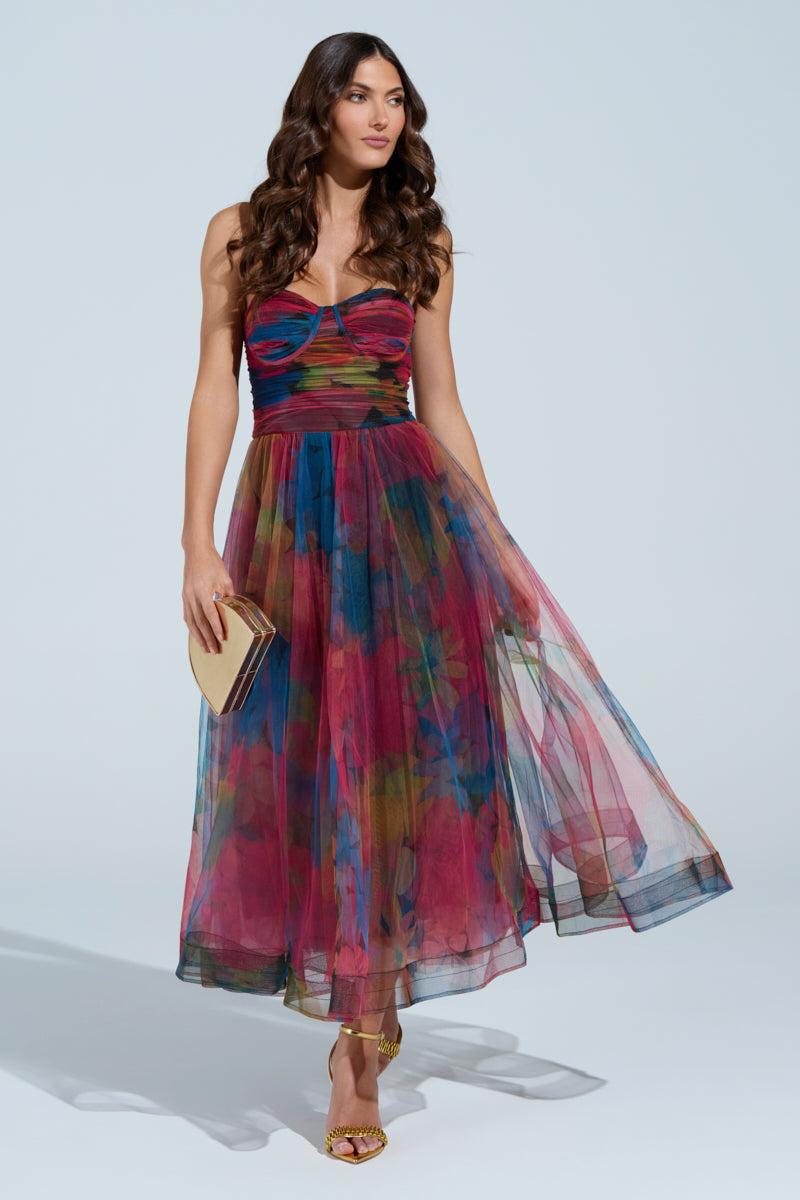MEGAN STRAPLESS MAXI DRESS