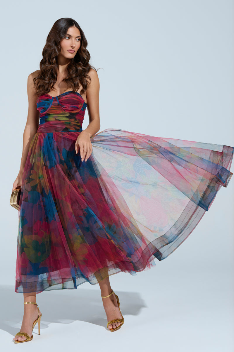 MEGAN STRAPLESS MAXI DRESS