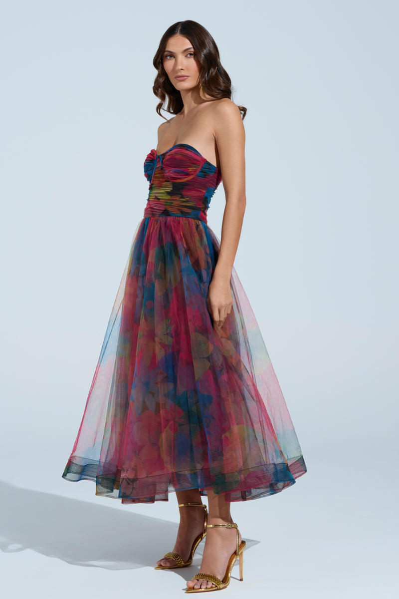 MEGAN STRAPLESS MAXI DRESS