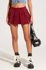 RUN AFTER YOU CORDUROY MINI SKIRT